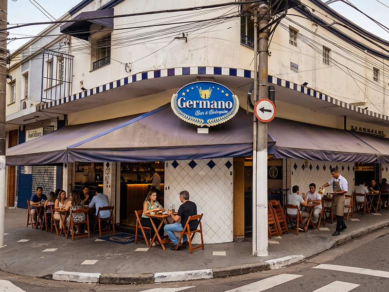 Ambiente do Germano Bar